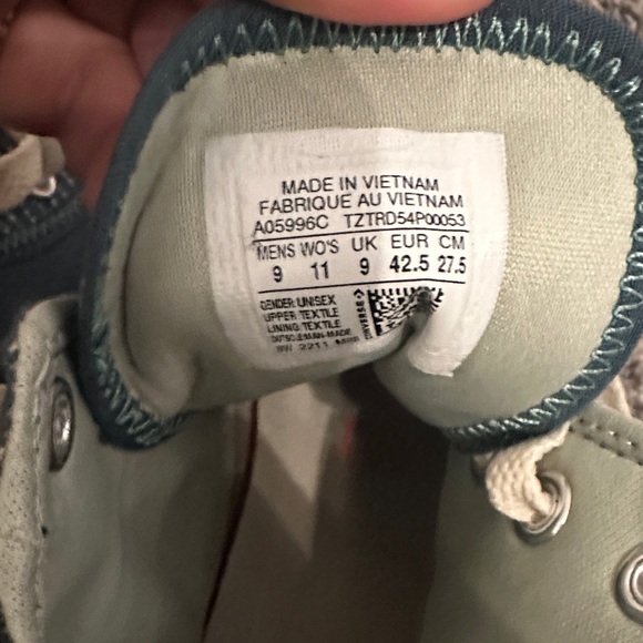 Converse Blue and Gray High-Top Sneakers - Picture 6 of 6